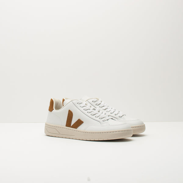 VEJA - SNEAKER - V-12 LEATHER WHITE CAMEL XD0202322