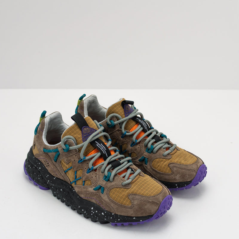 FLOWER MOUNTAIN - SNEAKER - YAMABUSHI UNI SUEDE NYLON ANTHRACITE
