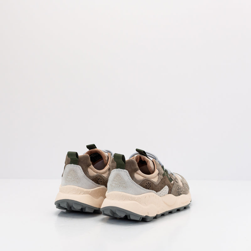 ZAPATILLA - FLOWER MOUNTAIN - YAMANO 3 UNI SUEDE NYLON OFF WHITE BEIGE