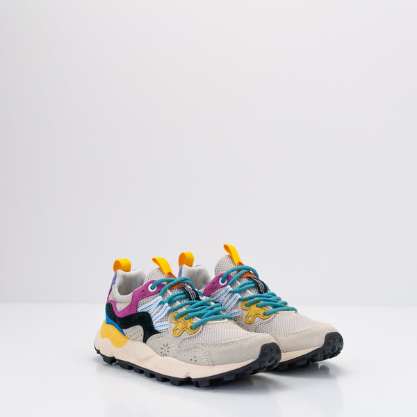 ZAPATILLA - FLOWER MOUNTAIN - YAMANO 3 UNI SUEDE RETE MILK BEIGE