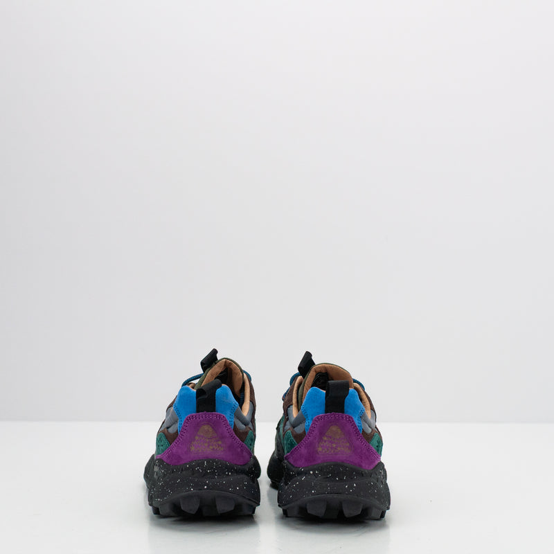 FLOWER MOUNTAIN - SNEAKER - YAMANO 3 UNI SUEDE NYLON ANTHRACITE BLACK DARK GREY