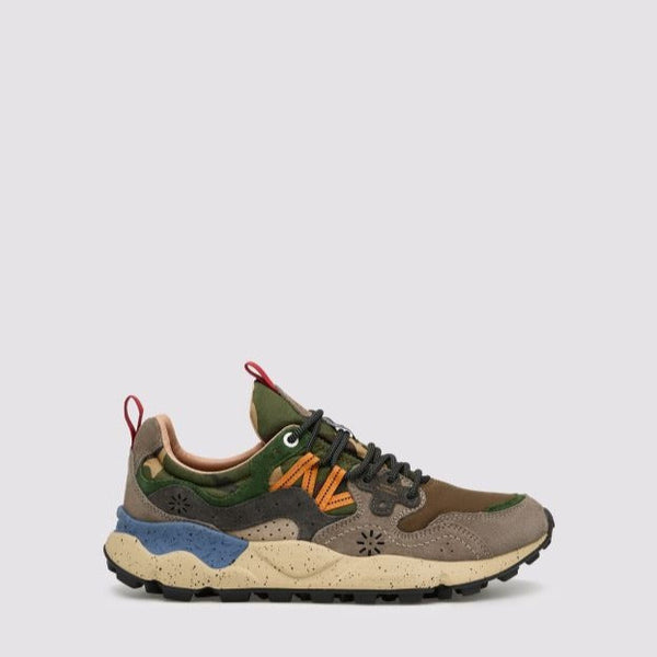 ZAPATILLA - FLOWER MOUNTAIN - YAMANO 3 MAN SUEDE/NYLON CAMO DARK GREY-ANTHRACITE-BLACK