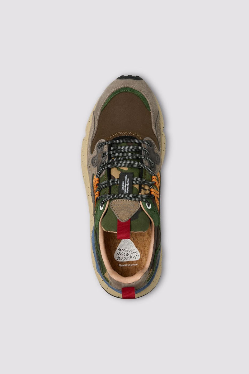 ZAPATILLA - FLOWER MOUNTAIN - YAMANO 3 MAN SUEDE/NYLON CAMO DARK GREY-ANTHRACITE-BLACK