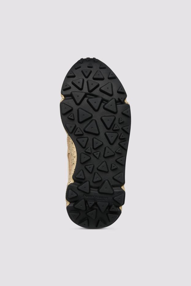 ZAPATILLA - FLOWER MOUNTAIN - YAMANO 3 WOMAN SUEDE WOOLEN KNIT MUD-LIGHT BROWN-BLACK