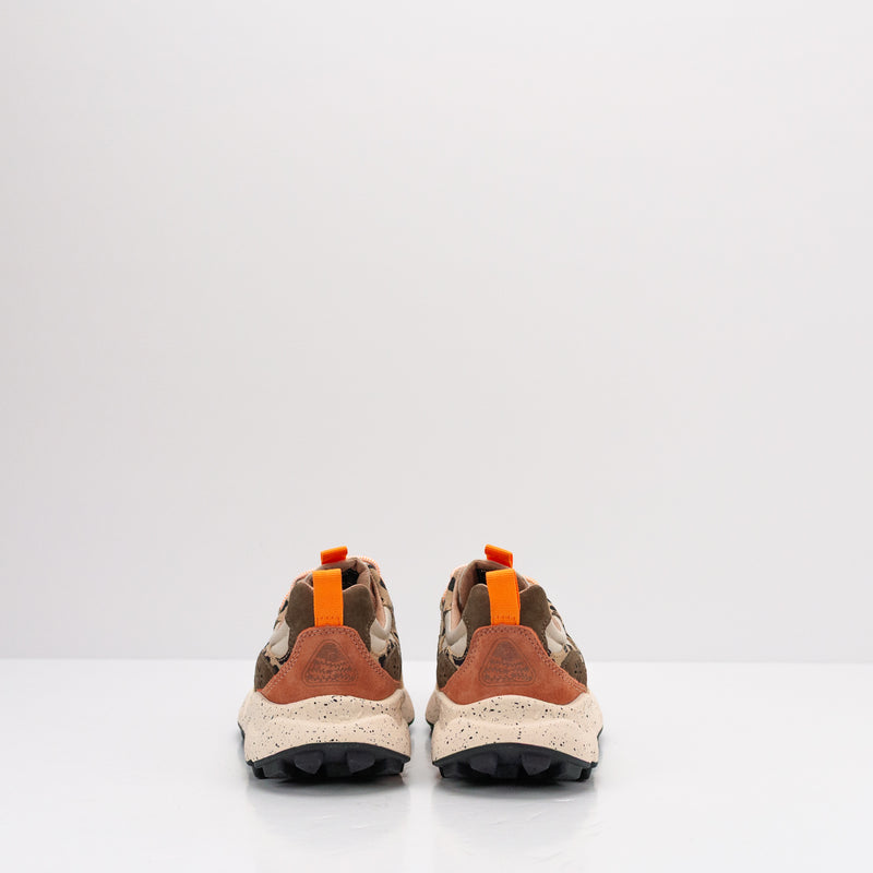 FLOWER MOUNTAIN - SNEAKER - YAMANO 3 UNI SUEDE PRINT NYLON BEIGE MILK LIGHT BROWN