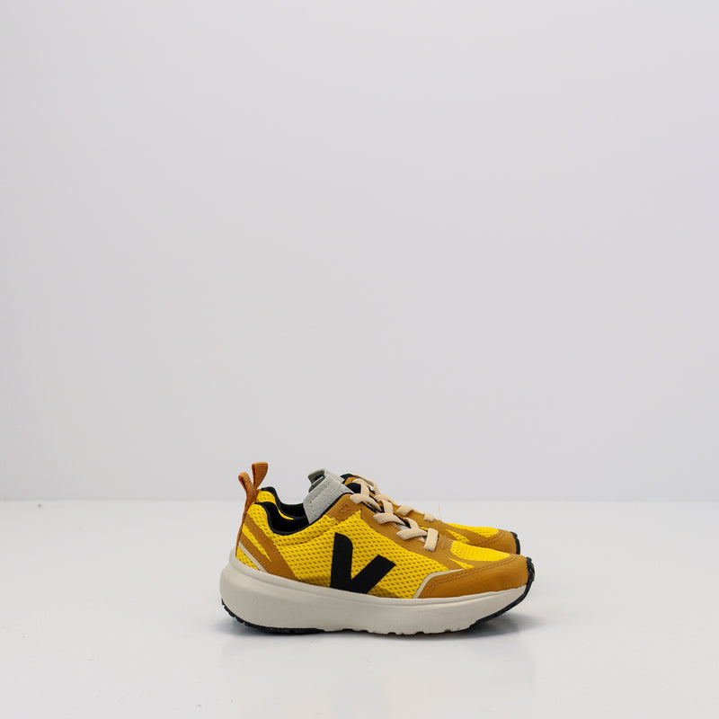 ZAPATILLA DE NENO E NENA - VEJA - SMALL CANARY LIGHT ALVEOMESH TONIC BLACK 28-35