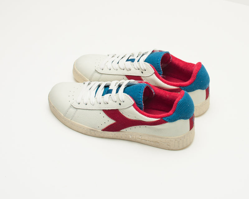 DIADORA HERITAGE - SNEAKERS - GAME L LOW USED WHITE DARK RED 174764 C0680