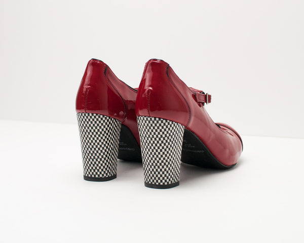 ZAPATO - NEMONIC - NICE 1921 CHAROL ROJO