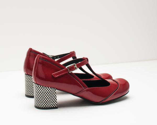 NEMONIC - RETRO MID HEEL SHOES - 2053