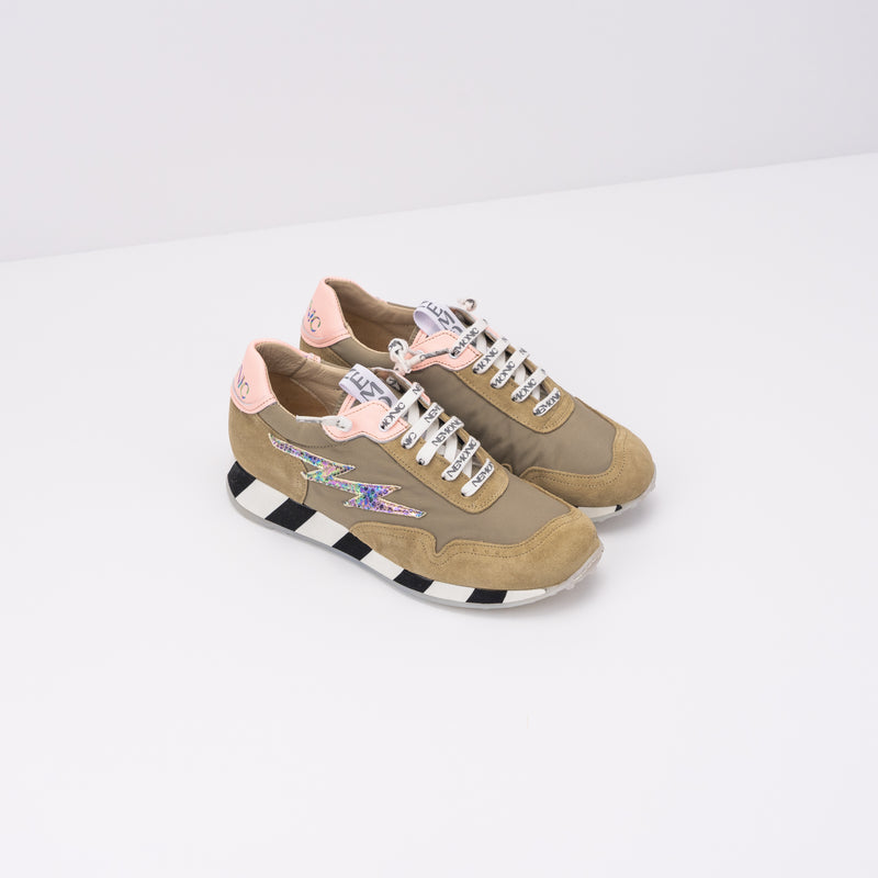 NEMONIC - SNEAKERS - QUEENS 2304 COMBI 5 BAMBI PYTHON PASTEL