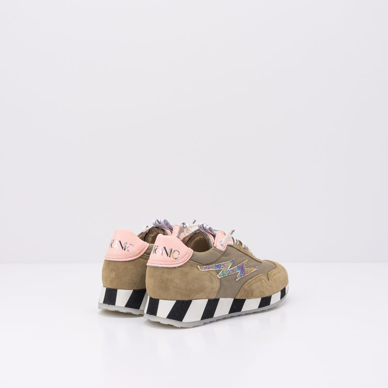 NEMONIC - SNEAKERS - QUEENS 2304 COMBI 5 BAMBI PYTHON PASTEL