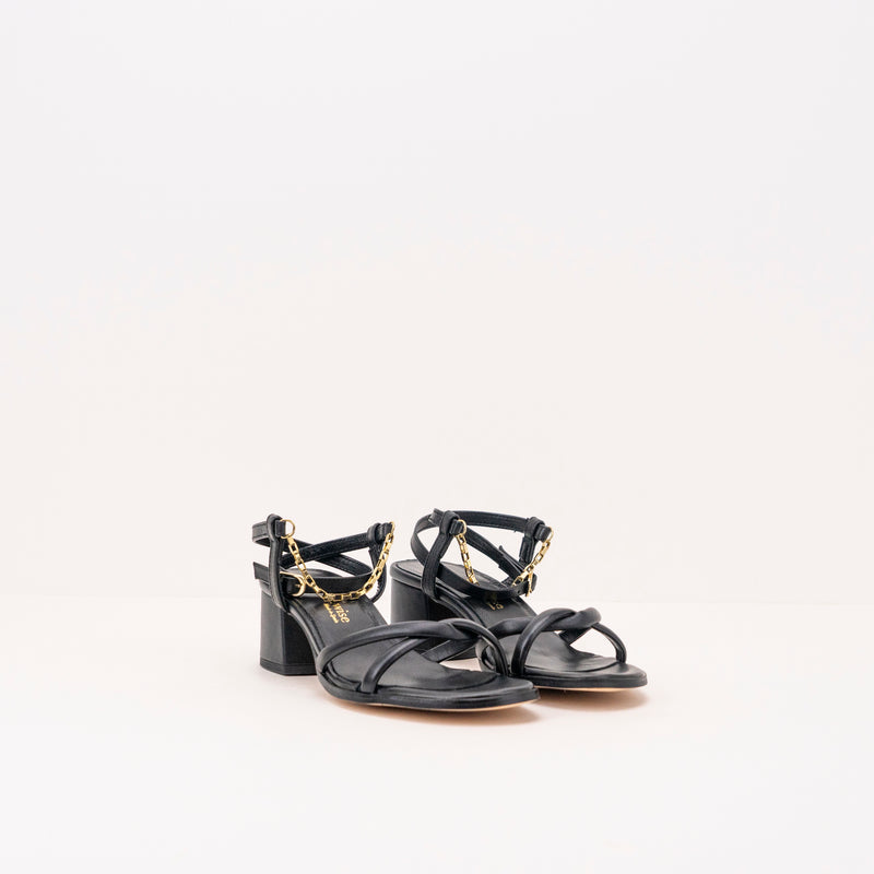 BRYAN STEPWISE - SANDAL - WIDE HEEL 2606 BLACK