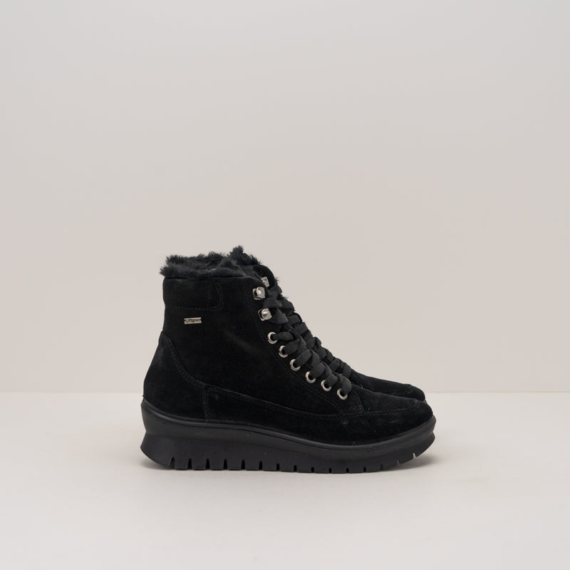 BOTÍN - IGI&CO - DONNA SCAM GORE-TEX SUPER 10/12 NERO