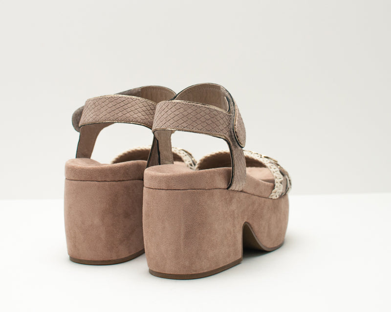 SANDALIA - MOU - MIDFORM SANDAL BELT & MET LOGO