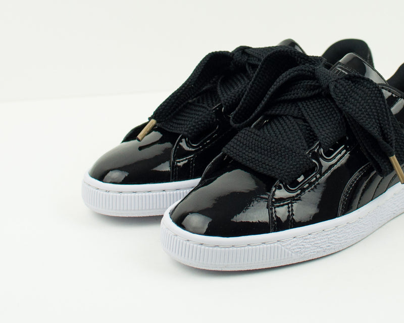 PUMA - SNEAKERS - BASKET HEART PATENT WN'S PUMA BLACK PUMA 363073 01