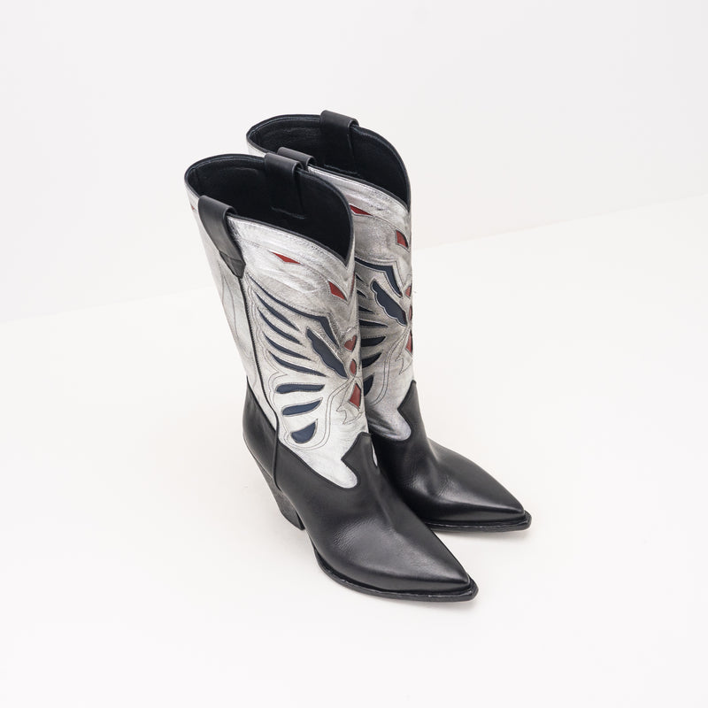 ELENA IACHI - BOOT - E3639 TALCO NERO SILVER