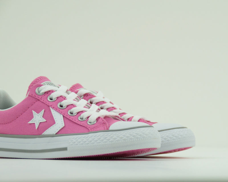 CONVERSE - KID'S SNEAKERS - 638441C STAR PLAYER OX CHUCK PINK WHITE PHAETON GREY