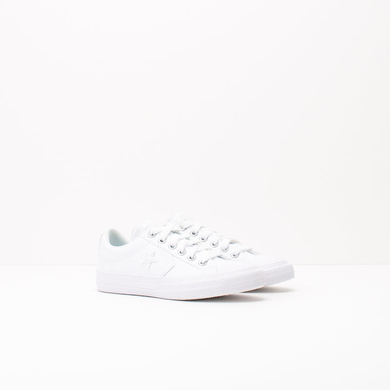 CONVERSE KID S SNEAKERS 651827C STAR PLAYER EV OX WHITE WHITE WHITE