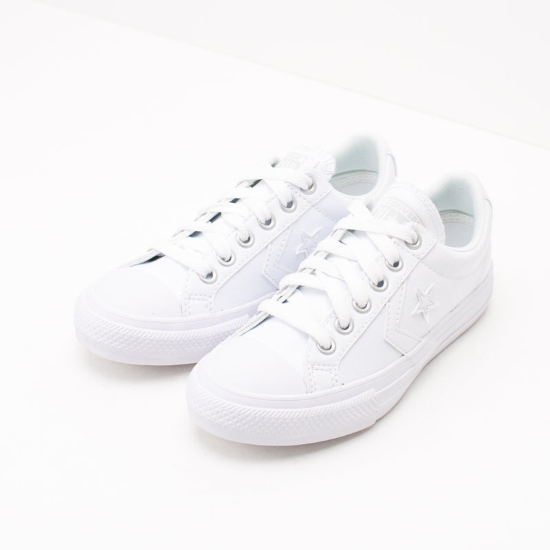 CONVERSE KID S SNEAKERS 651827C STAR PLAYER EV OX WHITE WHITE WHITE