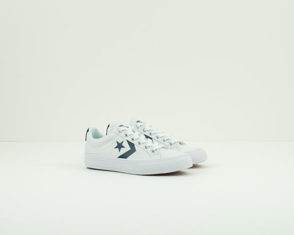 CONVERSE - KID'S TRAINERS - 655410C STAR PLAYER EV OX WHITE ATHLETIC NAVY WHITE JUNIOR