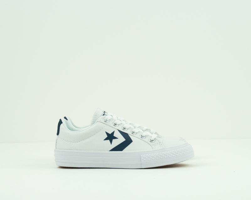 CONVERSE - KID'S TRAINERS - 655410C STAR PLAYER EV OX WHITE ATHLETIC NAVY WHITE JUNIOR