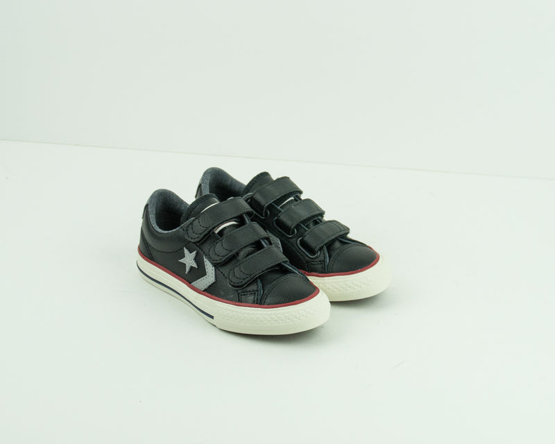 ZAPATILLA DE NIÑO - CONVERSE - 658155C STAR PLAYER EV 3V LEATHER OX BLACK DOLPHIN EGRET