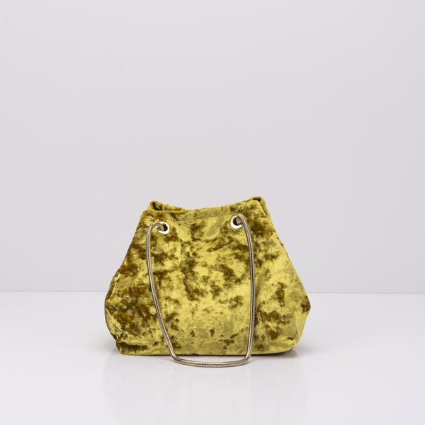 BOLSO - SEIALE - TERCIOPELO AMARILLO