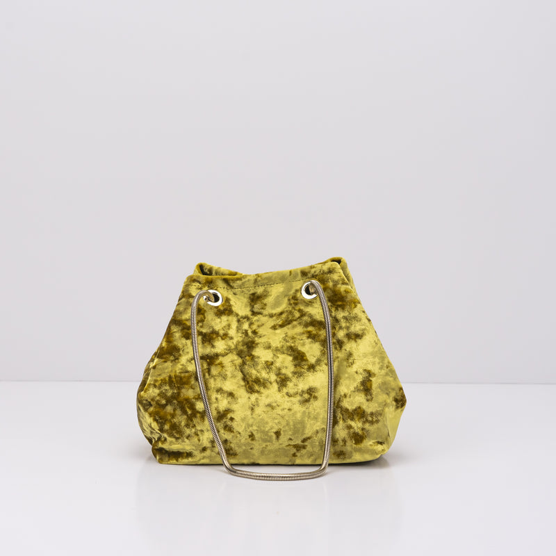 BOLSO - SEIALE - TERCIOPELO AMARILLO