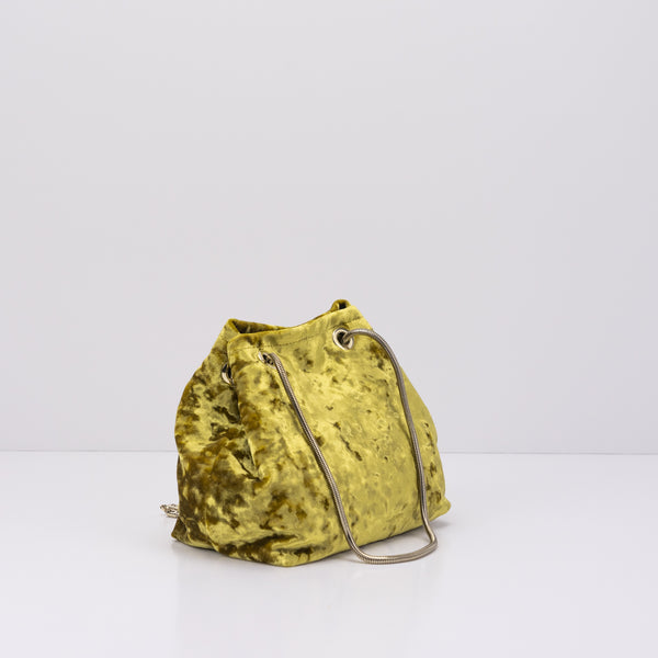 BOLSO - SEIALE - TERCIOPELO AMARILLO