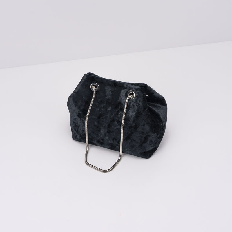 BOLSO - SEIALE - TERCIOPELO NEGRO