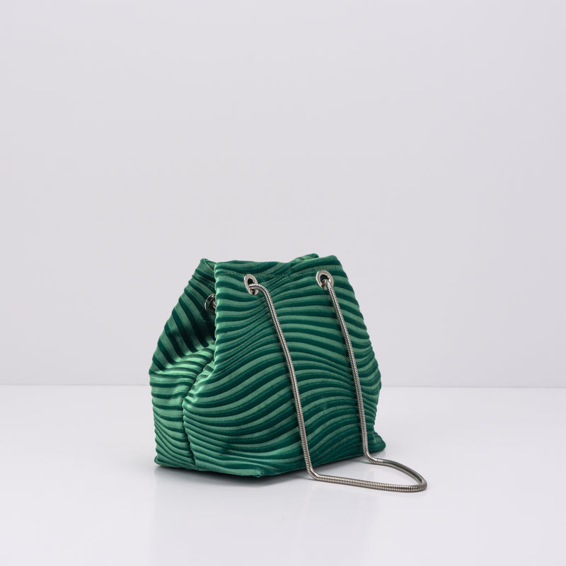 BOLSO - SEIALE - TERCIOPELO VERDE