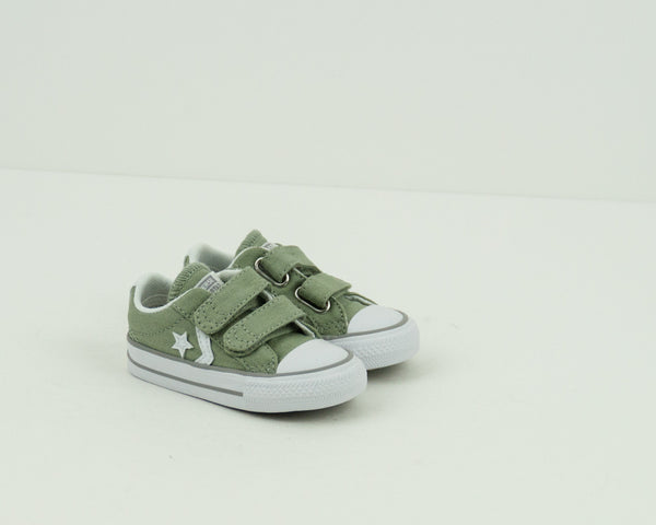 CONVERSE - KID'S SNEAKERS - 756623C STAR PLAYER 2V OX DRIED SAGE WHITE DOLPHIN