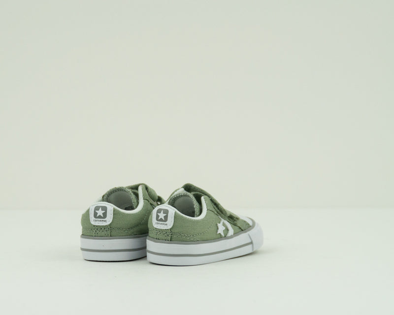 CONVERSE - KID'S SNEAKERS - 756623C STAR PLAYER 2V OX DRIED SAGE WHITE DOLPHIN