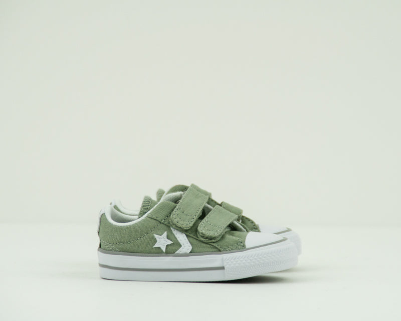 ZAPATILLA DE NIÑO - CONVERSE - 756623C STAR PLAYER 2V OX DRIED SAGE WHITE DOLPHIN