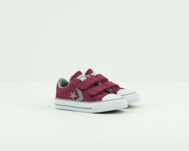 CONVERSE - KID'S SNEAKERS - 756626C STAR PLAYER 2V OX RHUBARB DOLPHIN WHITE