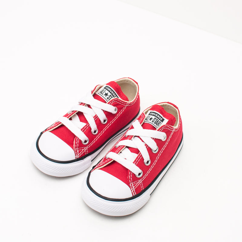 CONVERSE - KID'S TRAINERS - 7J236C CHUCK TAYLOR ALL STAR OX RED INFANT