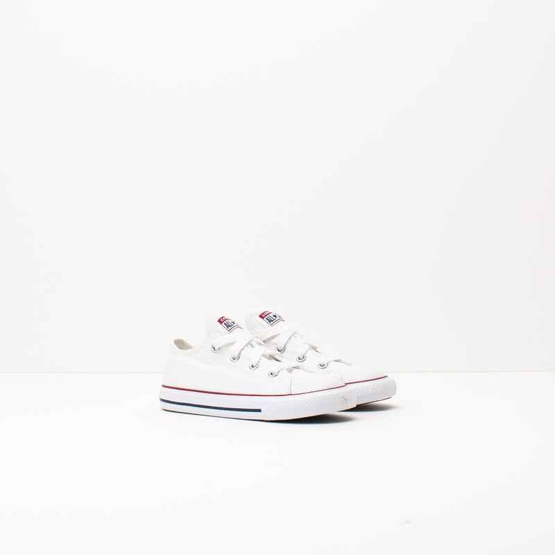 CONVERSE - KID'S TRAINERS - 7J256C CHUCK TAYLOR ALL STAR SEASONAL OX OPTICAL WHITE INFANT