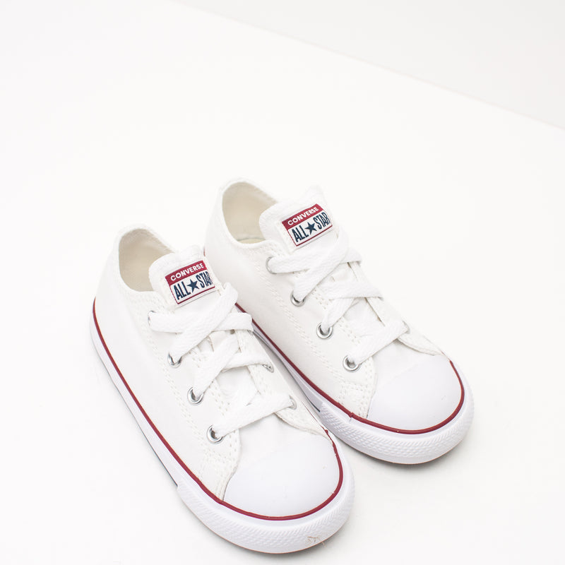 CONVERSE - KID'S TRAINERS - 7J256C CHUCK TAYLOR ALL STAR SEASONAL OX OPTICAL WHITE INFANT