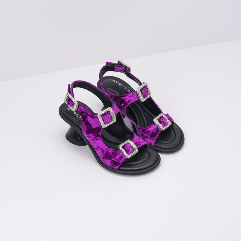 STRATEGIA - VELVET SANDALS - A5419 THOR MAGENTA