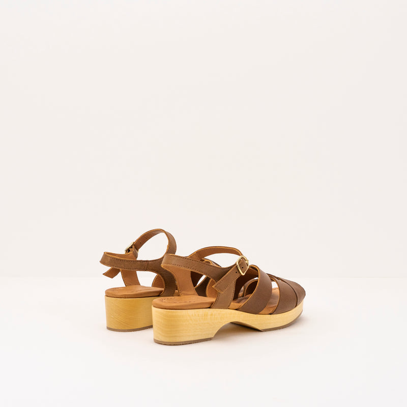 SANDAL - NAGUISA - CALIZA BROWN 