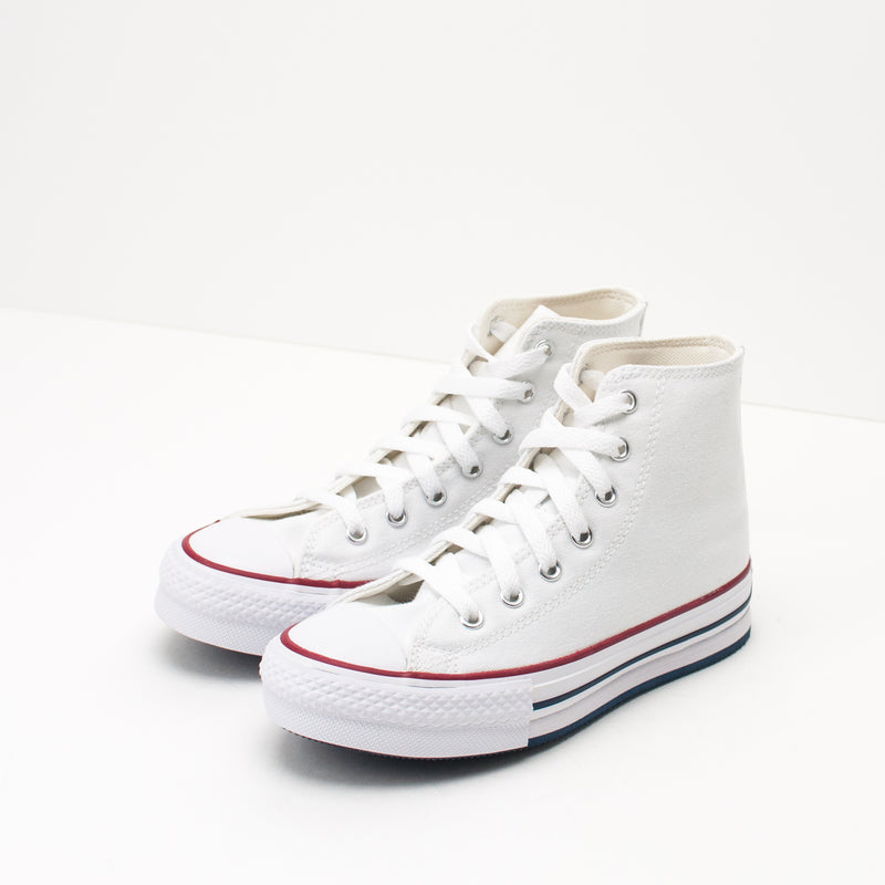 CONVERSE - BOOTIES - 272856C EVA LIFT HI WHITE GARNET NAVY  36 - 38.5