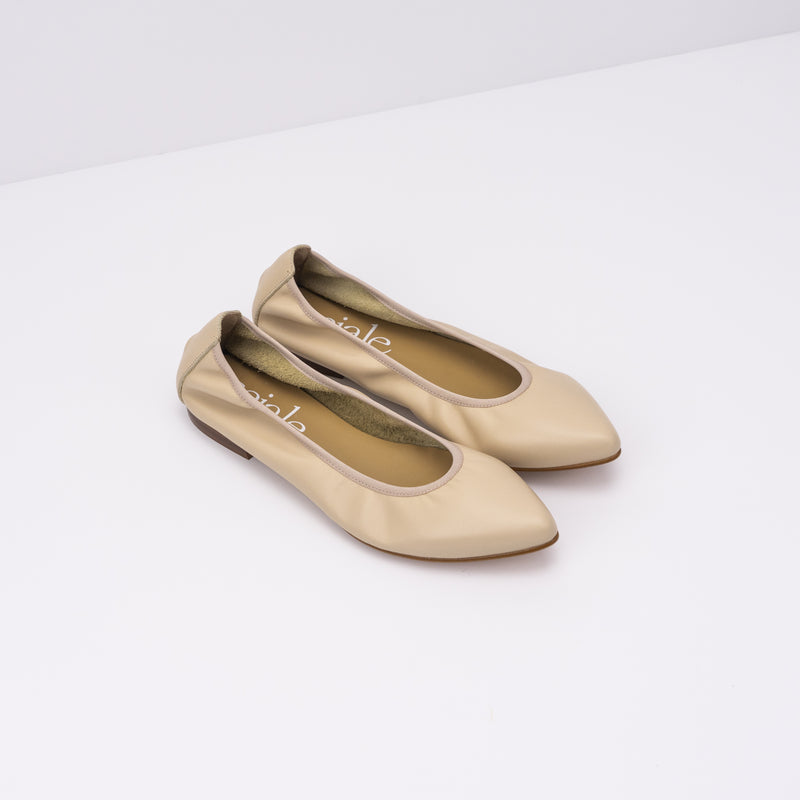 SEIALE - POINTED FLATS - COROZA BEIGE
