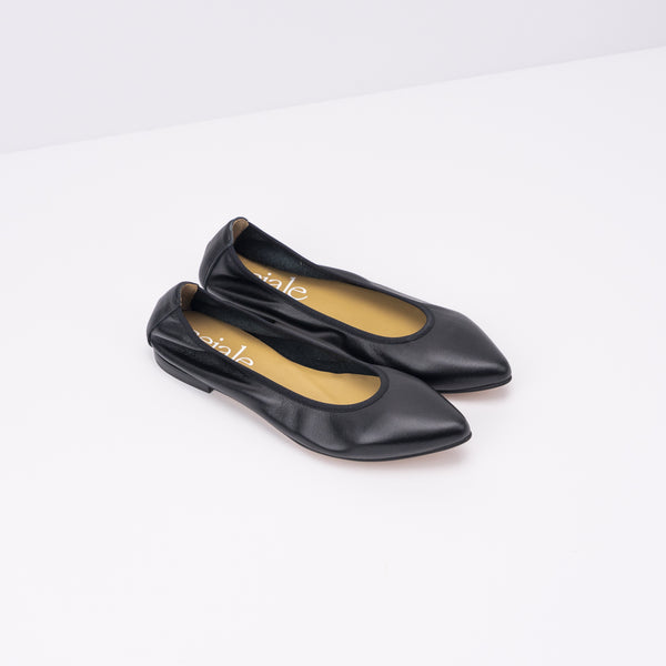 SEIALE - POINTED FLATS - COROZA BLACK