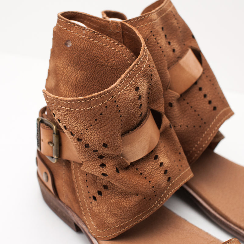 VERACRUZ - LEATHER ANKLE BOOT SANDALS - DEZATE