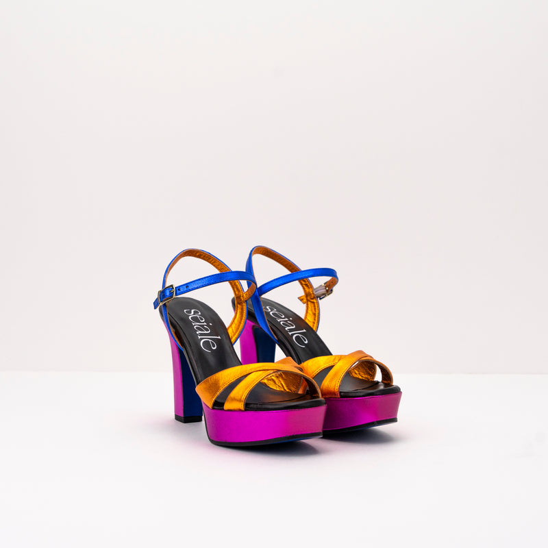 SEIALE - SANDALS - FUCHSIA MULTICOLOUR TOBO