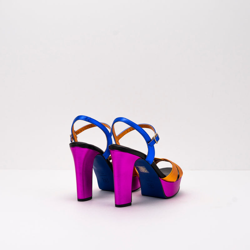 SEIALE - SANDALS - FUCHSIA MULTICOLOUR TOBO