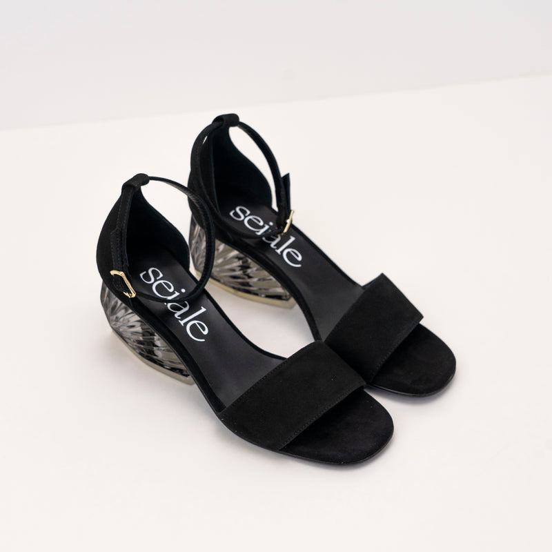 SEIALE - SANDALS - VELON BLACK