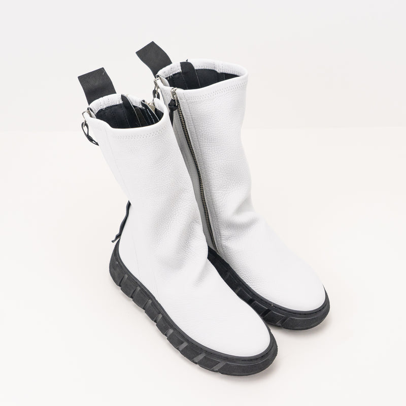 PURO SECRET - BOOTS - FEEDBACK CALF STRETCH WHITE SO BLACK