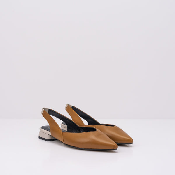 SEIALE - SLINGBACK FLATS - ESCAROLA TAN