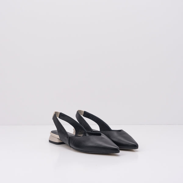 SEIALE - SLINGBACK FLATS - ESCAROLA BLACK